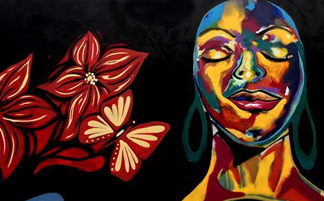 Graffiti mural concept artwork for Huntington Beach, California by Corey Barksdale